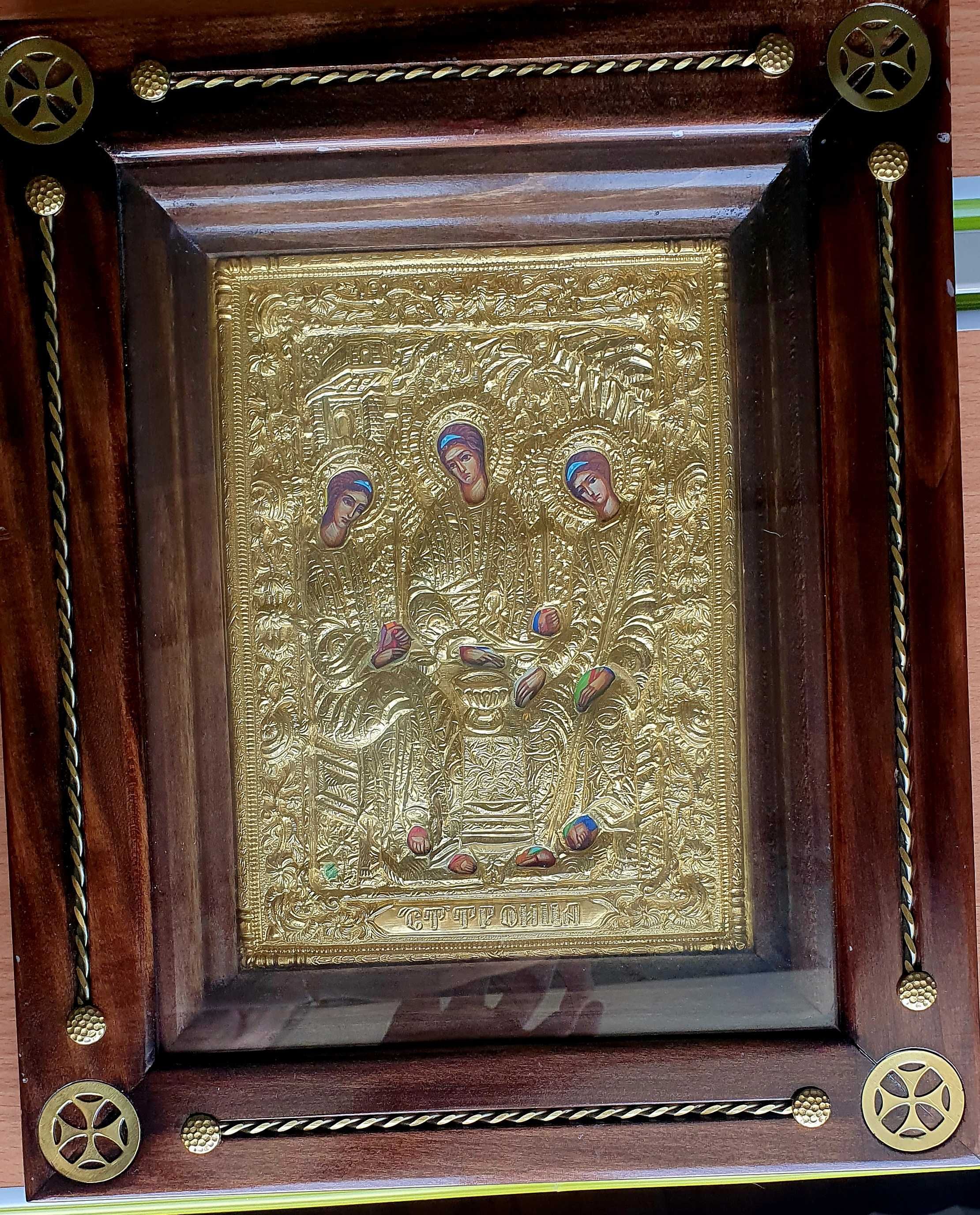 Икона Святая Троица автор Абуашвили
