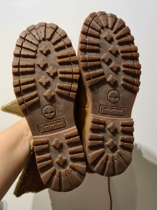 Timberland 36 zimowe trapery ocieplane brązowe wodoodporne junior dams