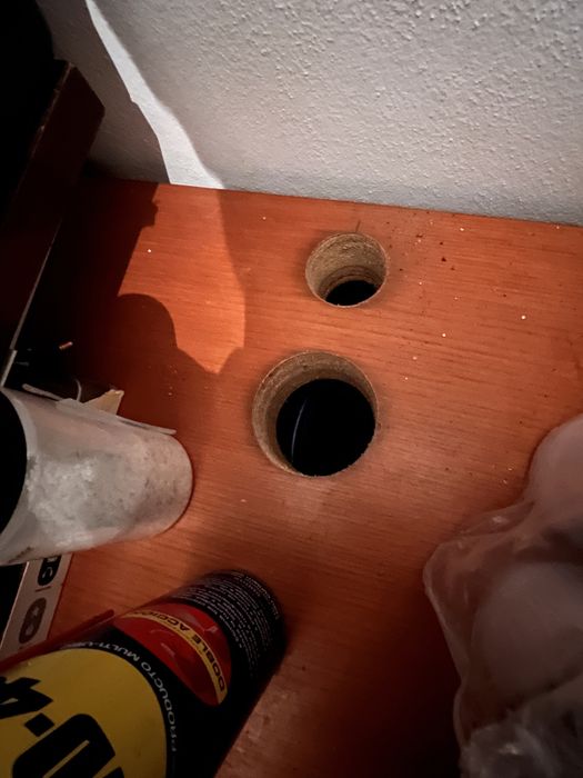 Movel multiusos  em cor cerejeira