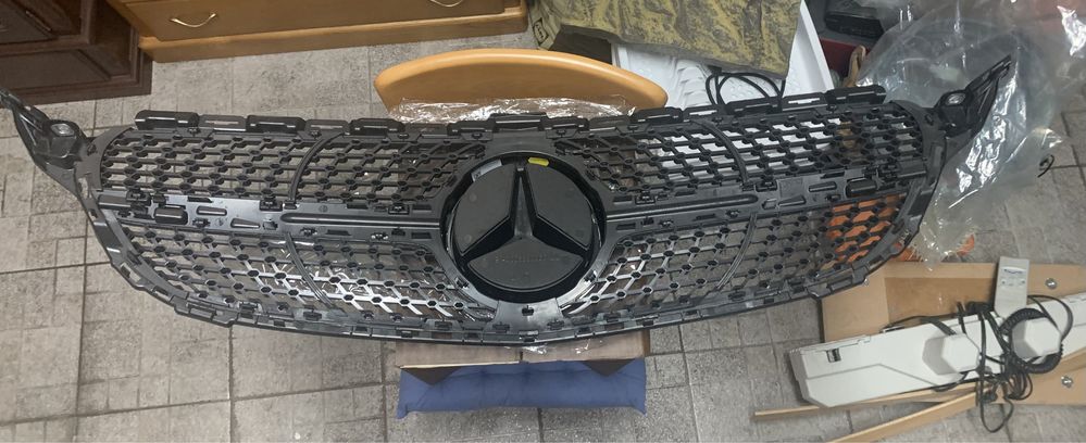 Grelha frontal Mercedes c coupe de 2017 até 2021 original