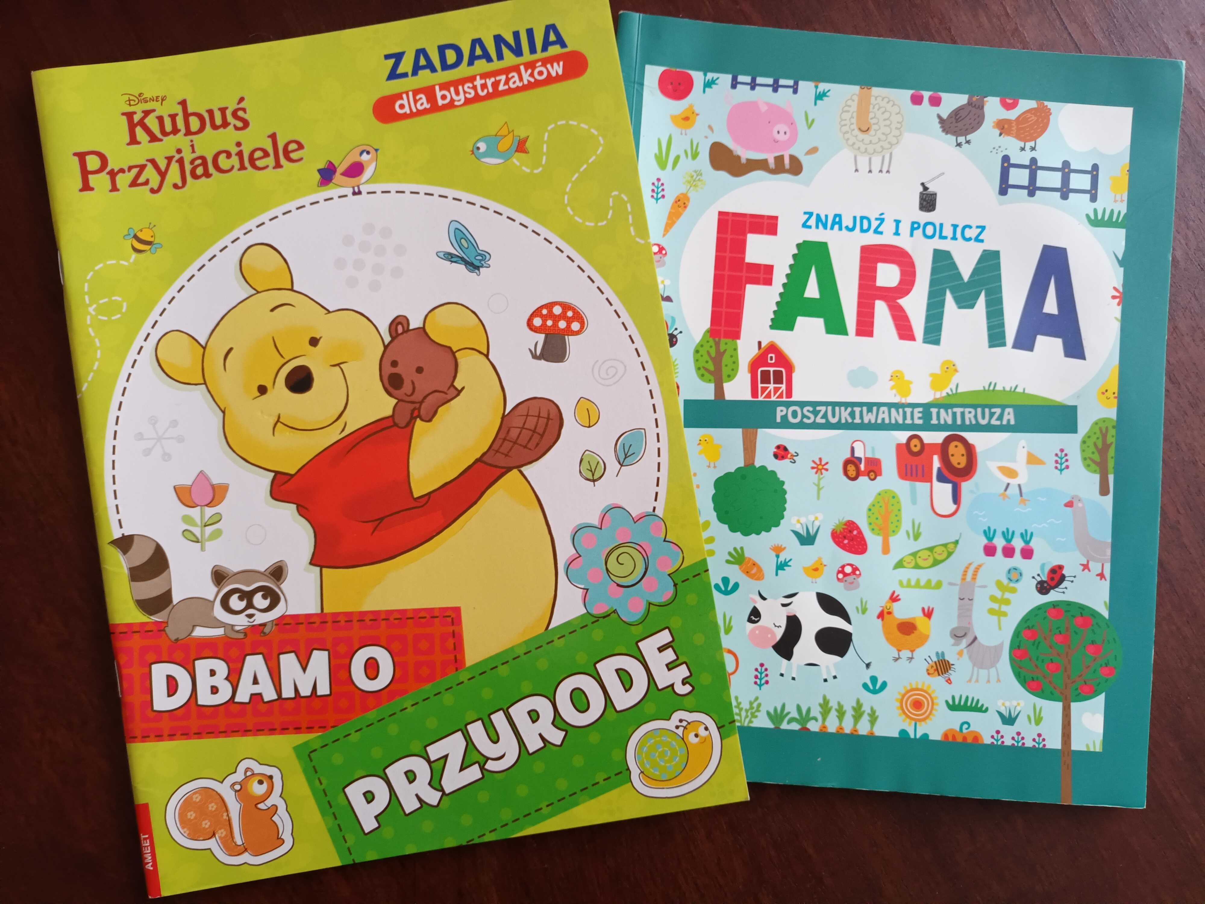 książki z zadaniami dla dzieci zabawy edukacyjne Kubuś Puchatek