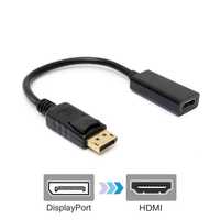 Adaptador DisplayPort Macho para HDMI fêmea