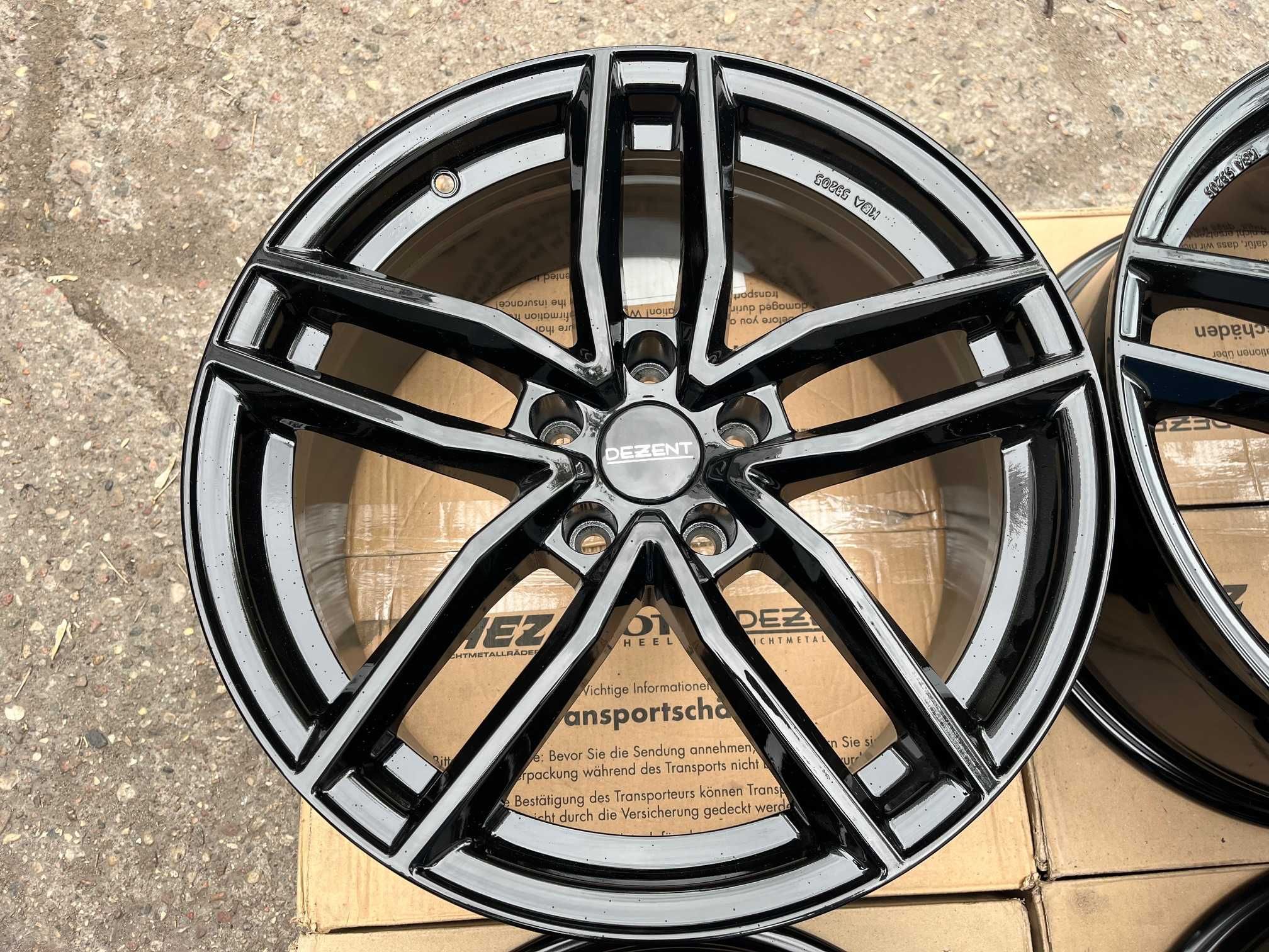4x felgi DEZENT TR black 18"x8" roz. 5x112 ET35 AUDI BMW MERCEDES BENZ