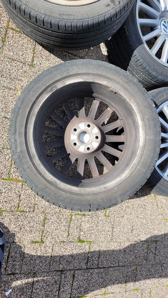 Alufelgi 17" J7,5 ET40 5x112 z oponami letnimi 225/45/17