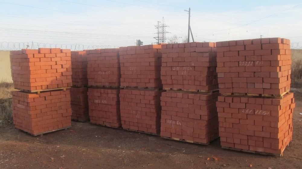 Продам кирпич новый красный и белый