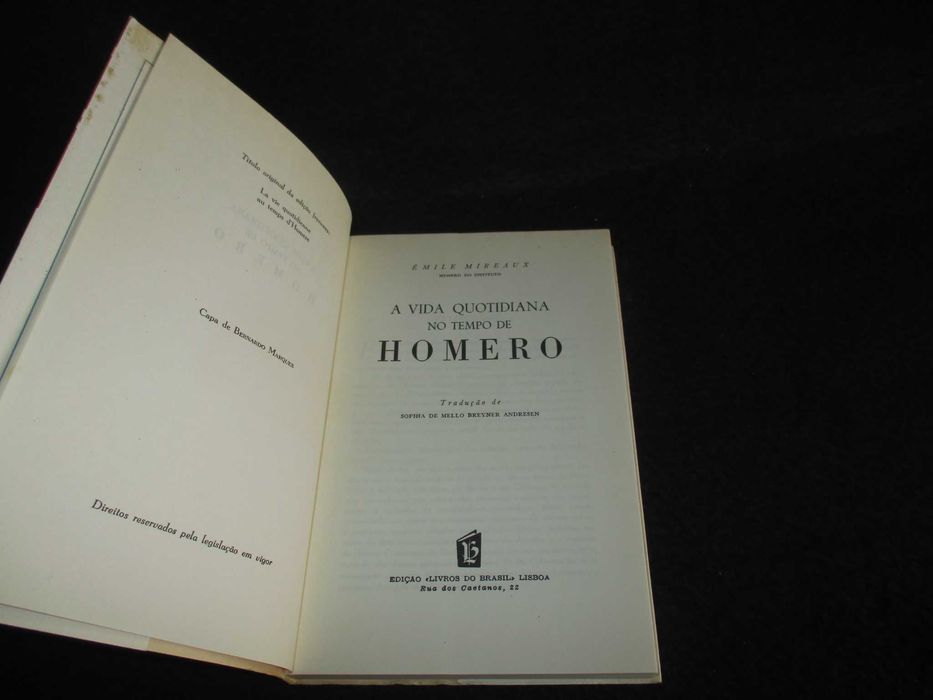 Livro A Vida Quotidiana no Tempo de Homero Émile Milreaux