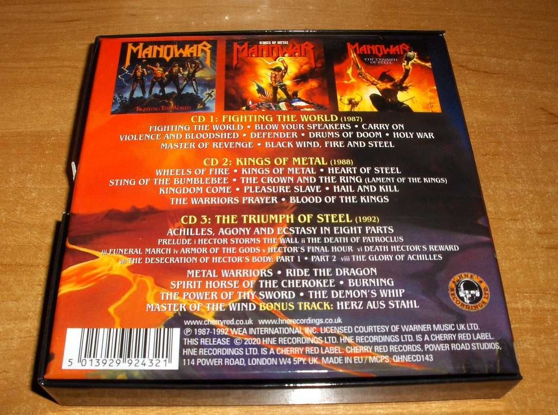 MANOWAR - Black Wind, Fire And Steel, Atlantic Albums 1987-92,5CD,EXC+