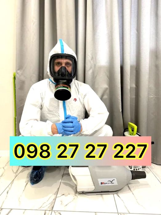 Знищення тарганів, клопів, бліх, травля тараканов дезинфекция