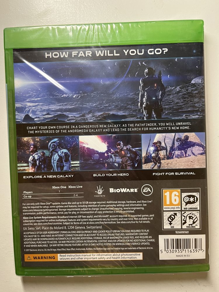 Mass effect Andromeda Nowa w folii Xbox series x Xbox one