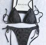 Жіночий чорний купальник Gucci
