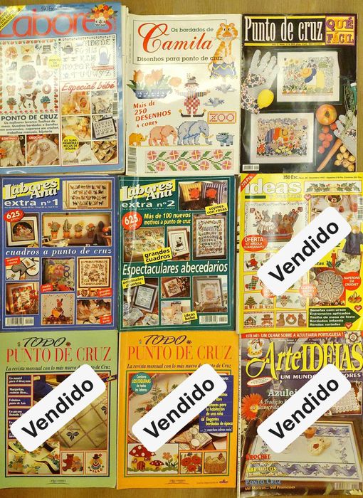 Revistas de Ponto de Cruz diversas