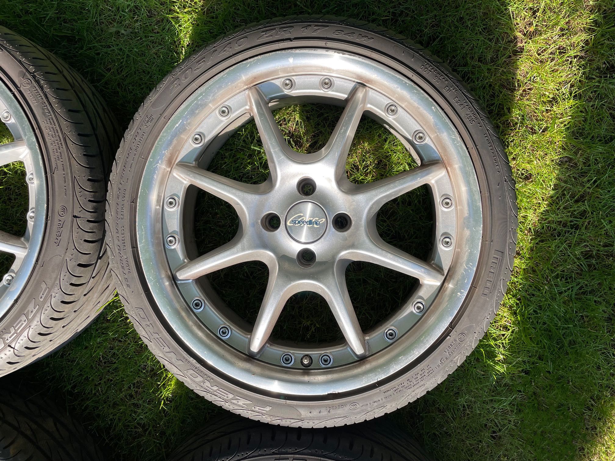 Zestaw felg Speedline Corse 4x100 | 7.5jx17" | ET35 | opony Pirelli