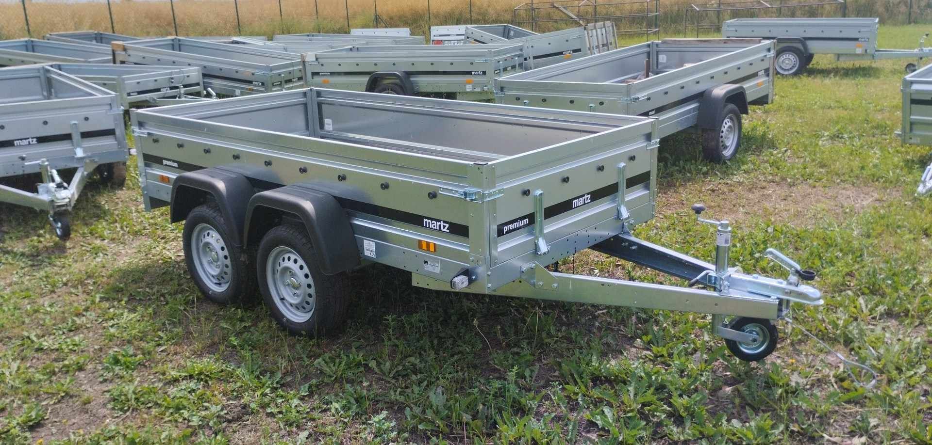 Martz Premium 264x126x40 2 osiowa Przyczepa samochodowa przyczepka