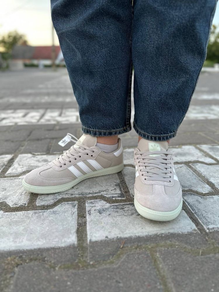 Кросівки Adidas Samba OG Wonder White Linen Green (36-41)