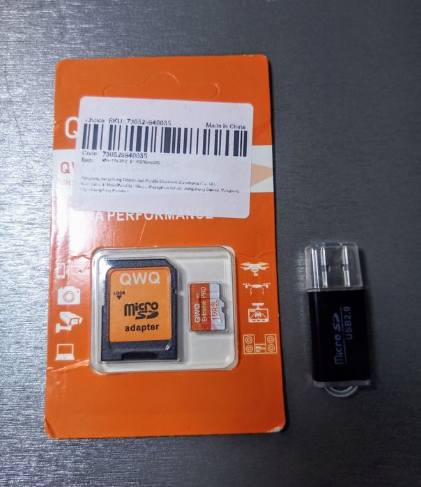 Кардрідер Micro SD + SD 128 GB