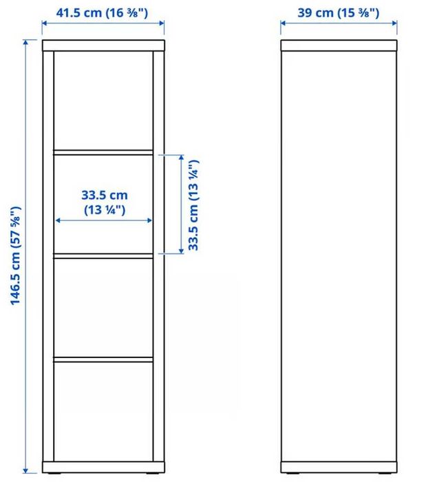 Estante Madeira Preta 4 prateleiras