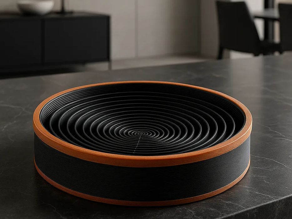 Bandeja Moderna Espiral Geométrica