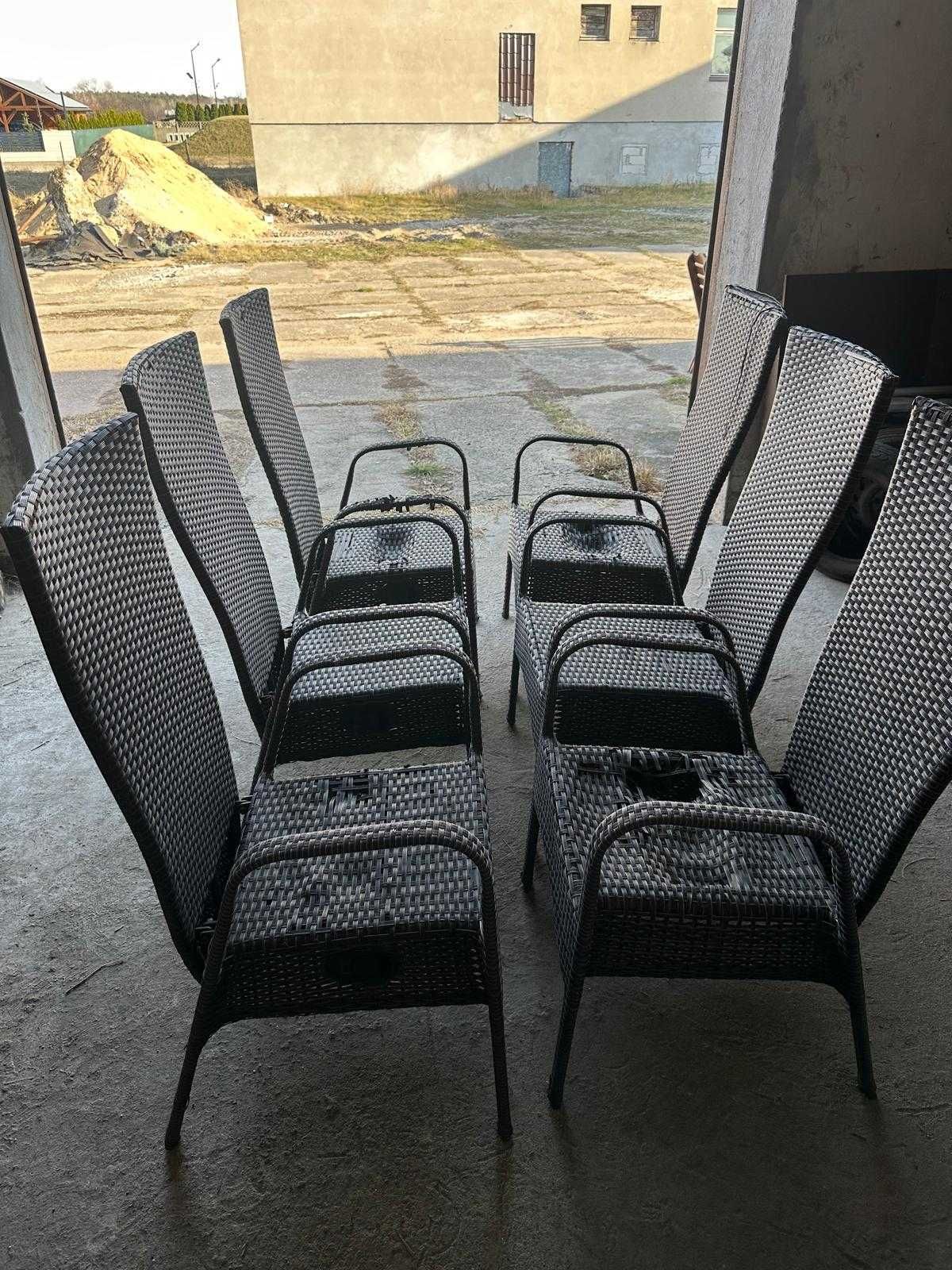 Zestaw mebli ogrodowych technorattan, krzesła JYSK