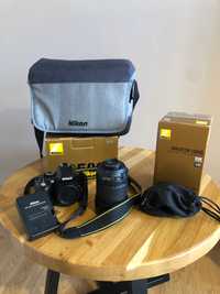 Lustrzanka Nikon D5200 + AF-S VR 18-105 jak NOWY!! 6000 zdjęć, DODATKI