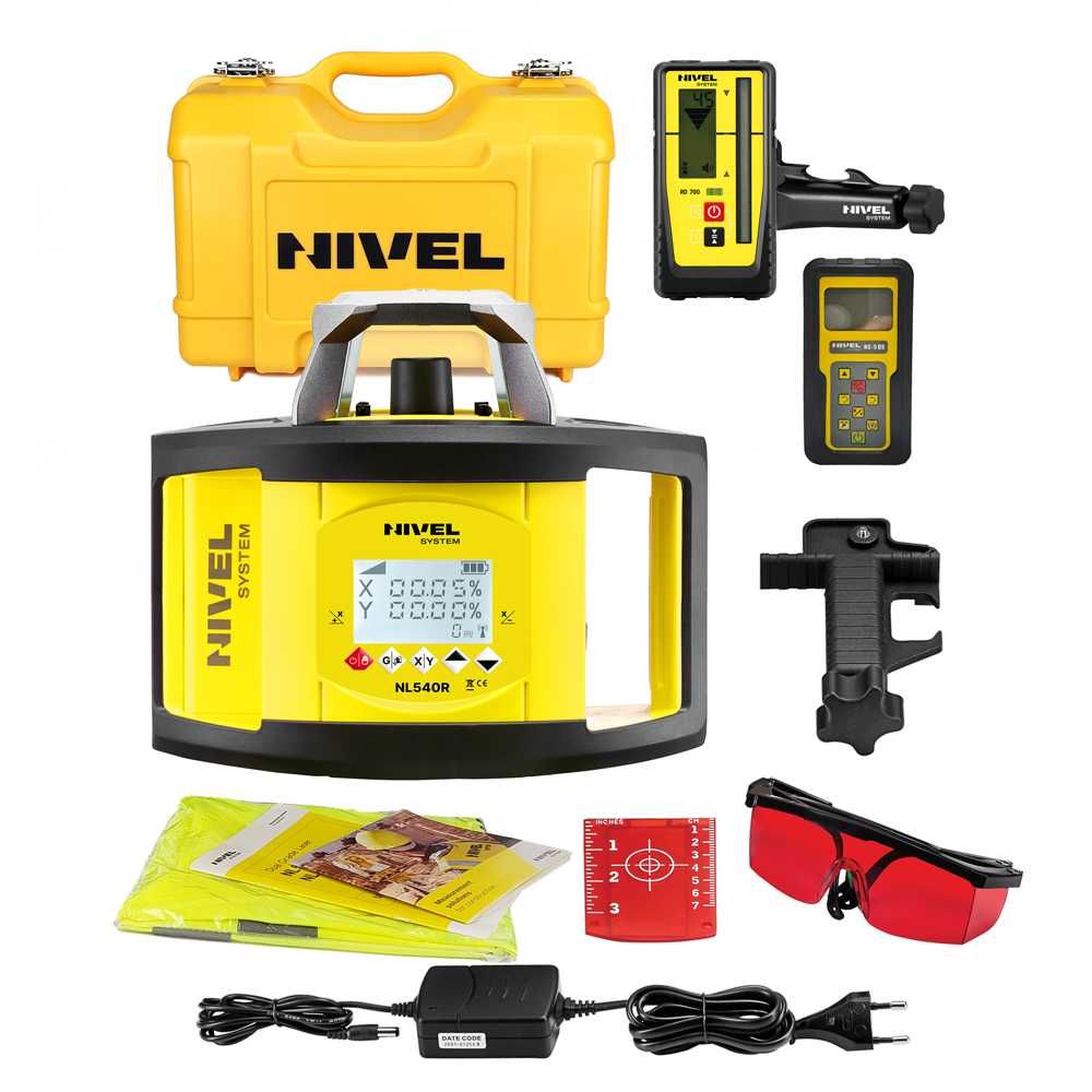 Niwelator Laserowy NL540R DIGITAL Nivel Sytem łata statyw zestaw