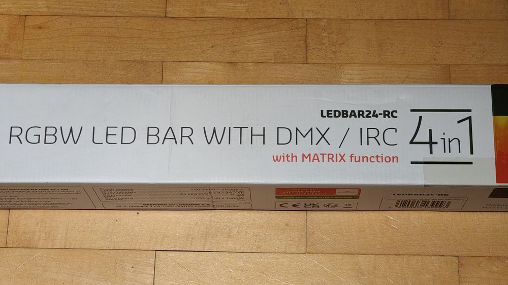 2x Listwa oświetleniowa LED Pixel bar Ibiza LEDBAR24-RC 24x4W RGBW