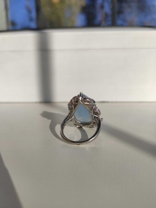 Серебряное кольцо с натуральным камнем