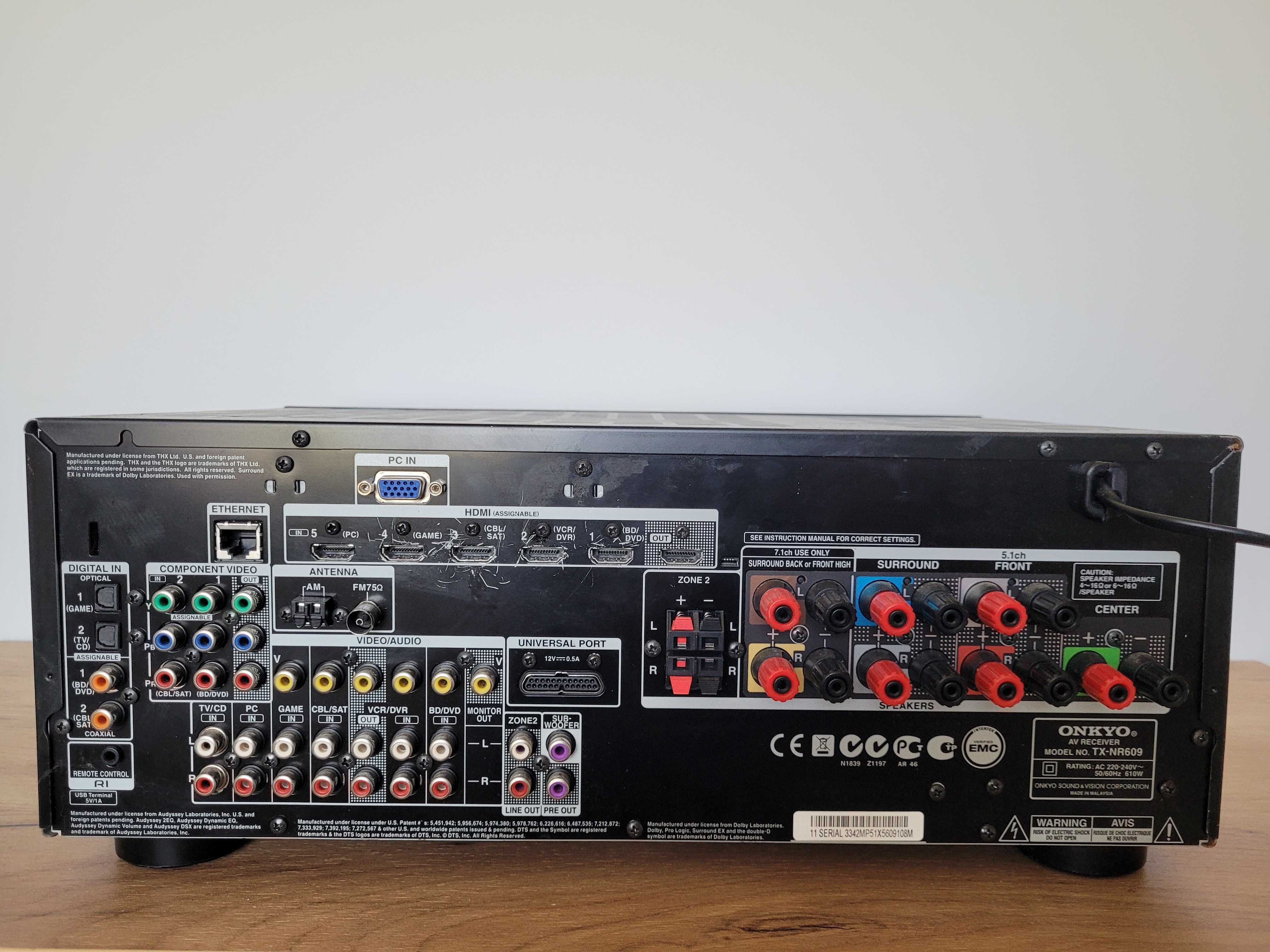 Amplituner     kina domowego  ONKYO  TX-NR609
