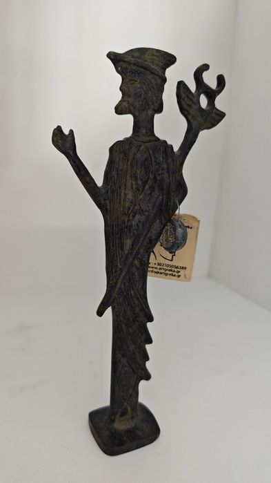 Estatueta em bronze de Hermes - cópia de museu