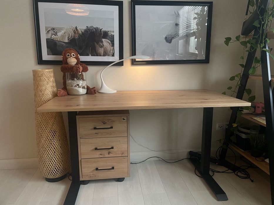 Biurko dąb 140 z szafką