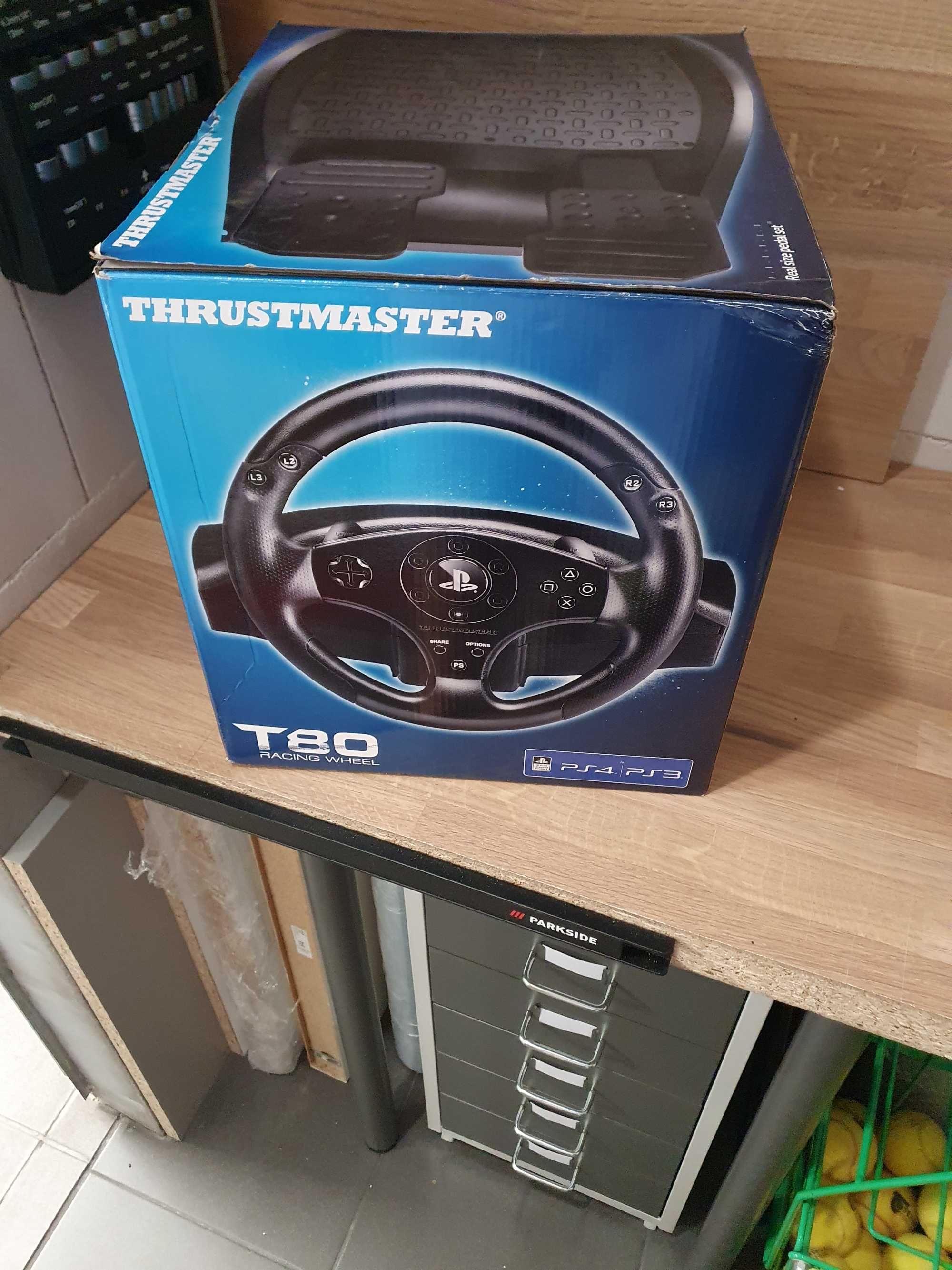 Kierownica Thrustmaster T80, nigdy nie uzywana, jeszcze w folii