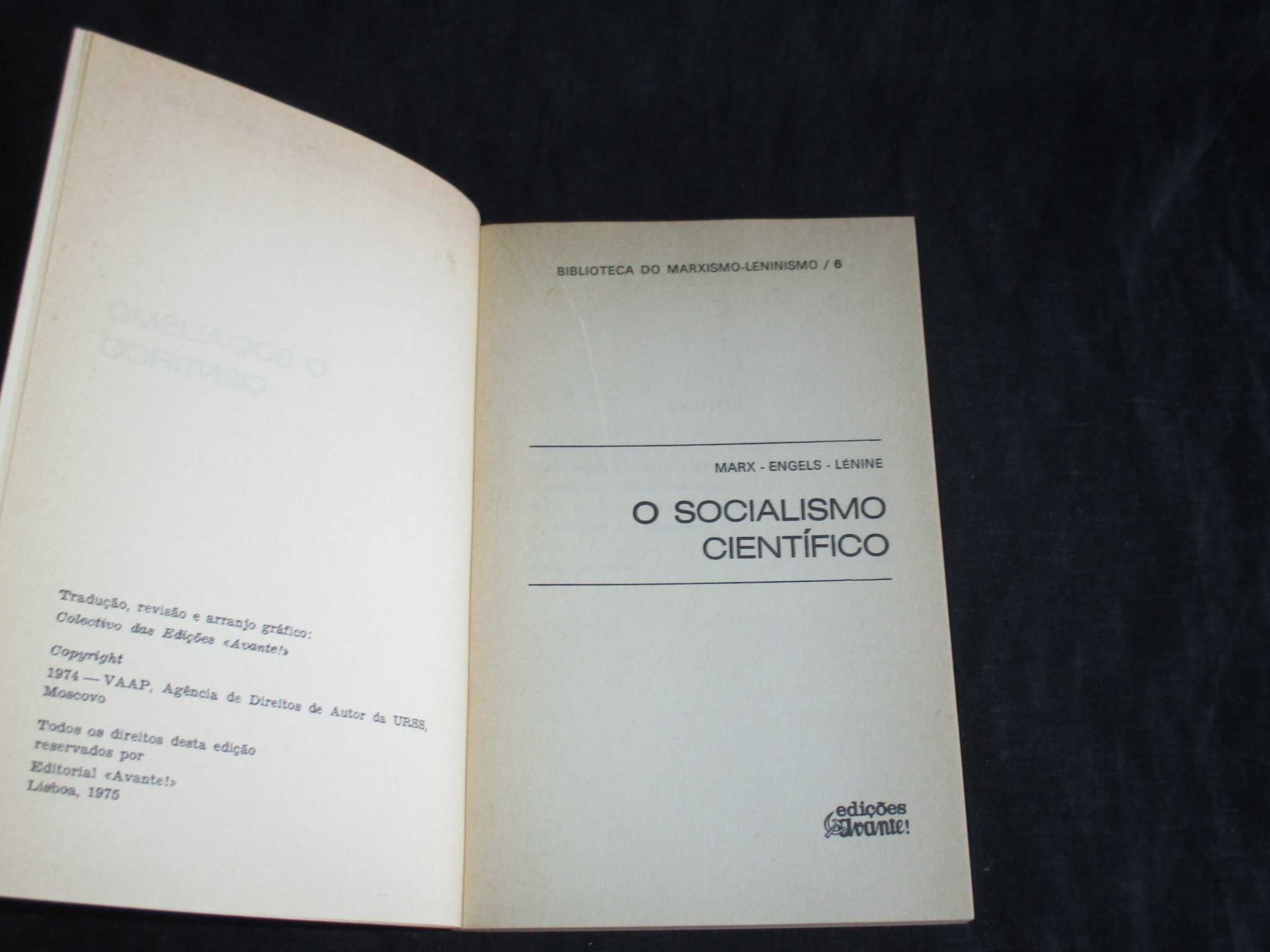 Livro O Socialismo Científico Marx Engels Lenine Avante