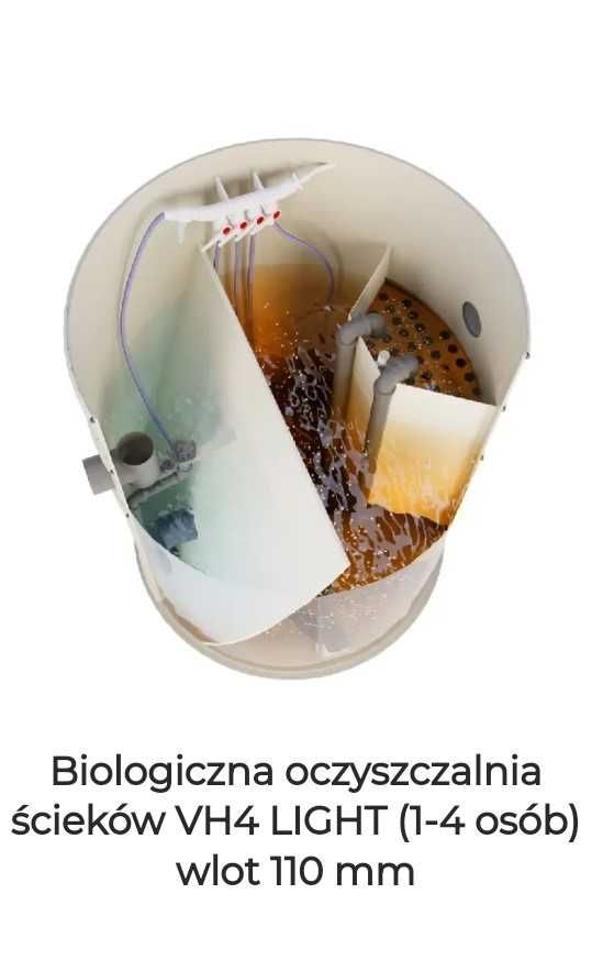 Szambo-przydomowa biologiczna oczyszczalnia ścieków VH 4 LIGHT