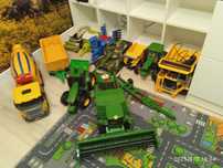 Zabawki bruder kombajn traktor siewnik i inne