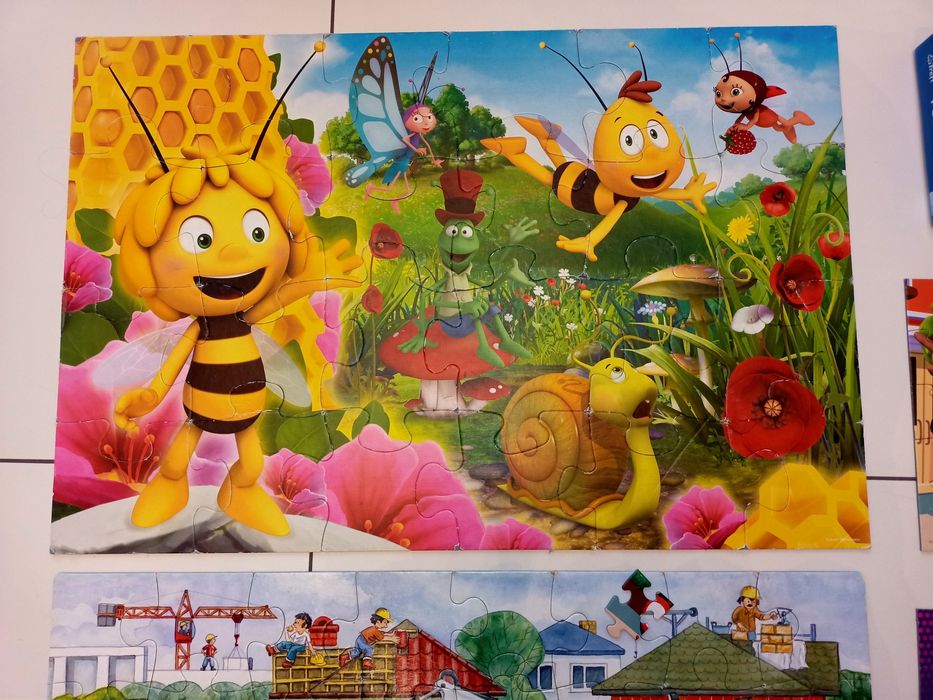 Zestaw Puzzle 4 komplety puzzli dla chłopca 3- 5 lat