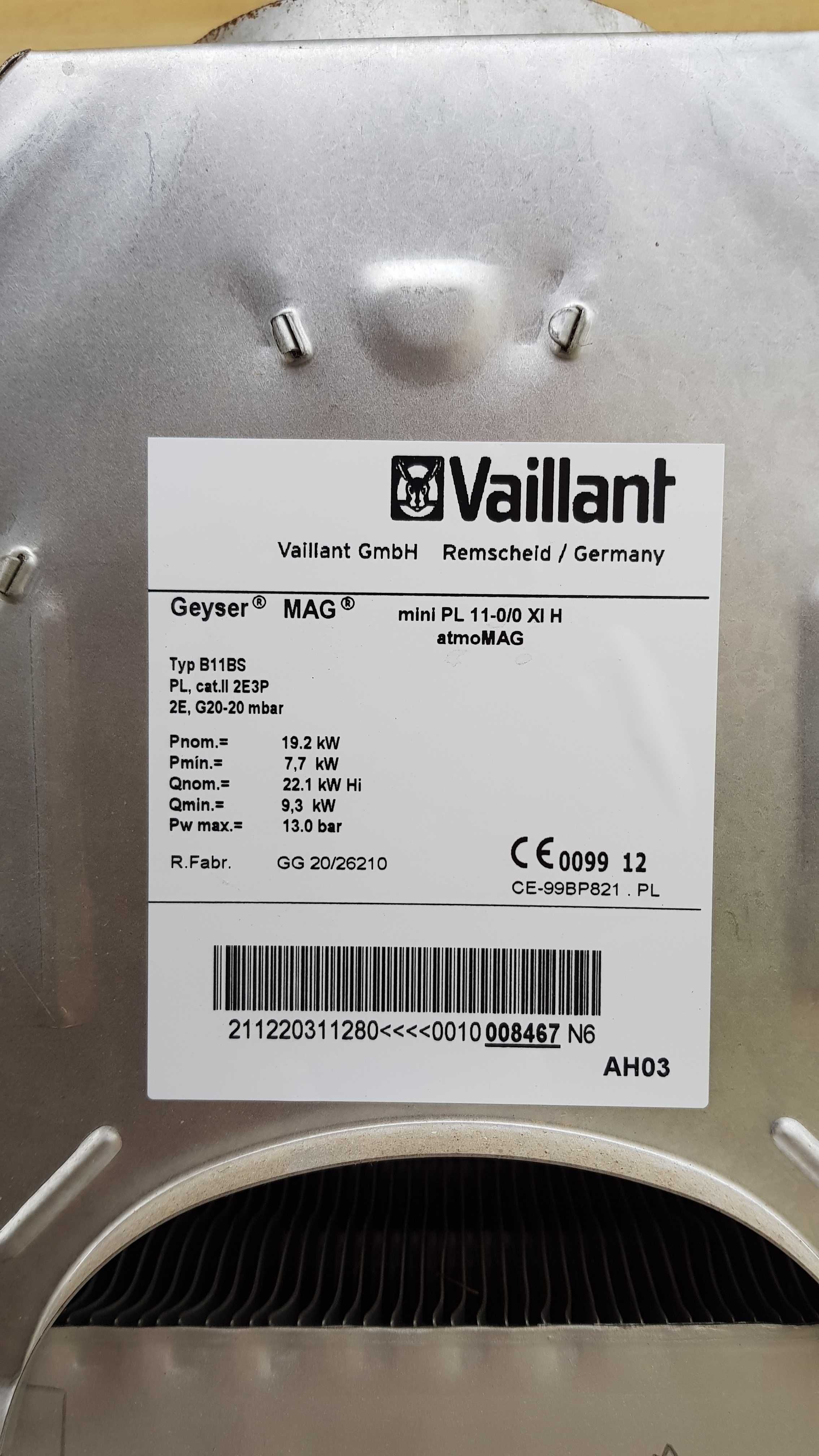 Vaillant. Przepływowy ogrzewacz wody MAG mini