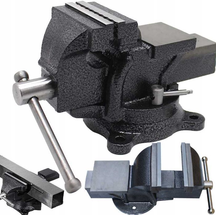 Nowe IMADŁO Stołowe Obrotowe Ślusarskie Żeliwne 125mm + Kowadło (-20%)