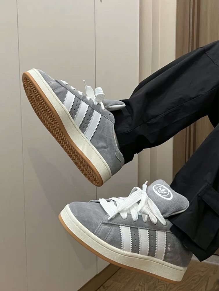 Оригінал Кросівки кеди Adidas Campus 00s Grey White адідас кампус сірі