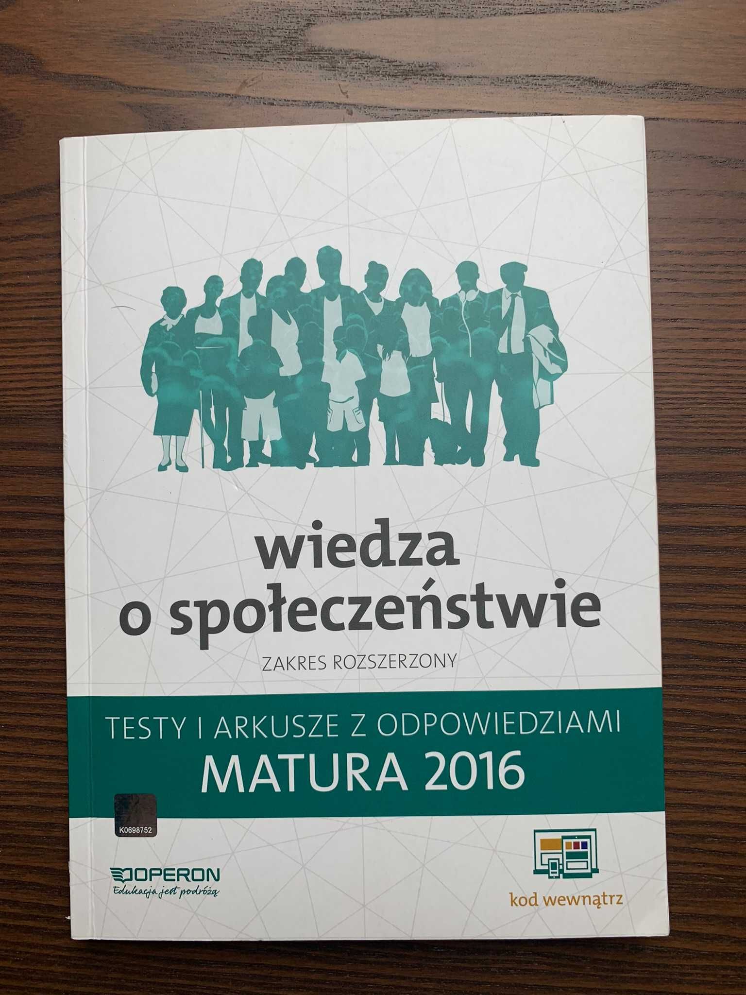 Wiedza o społeczeństwie testy i arkusze z odpowiedziami Operon