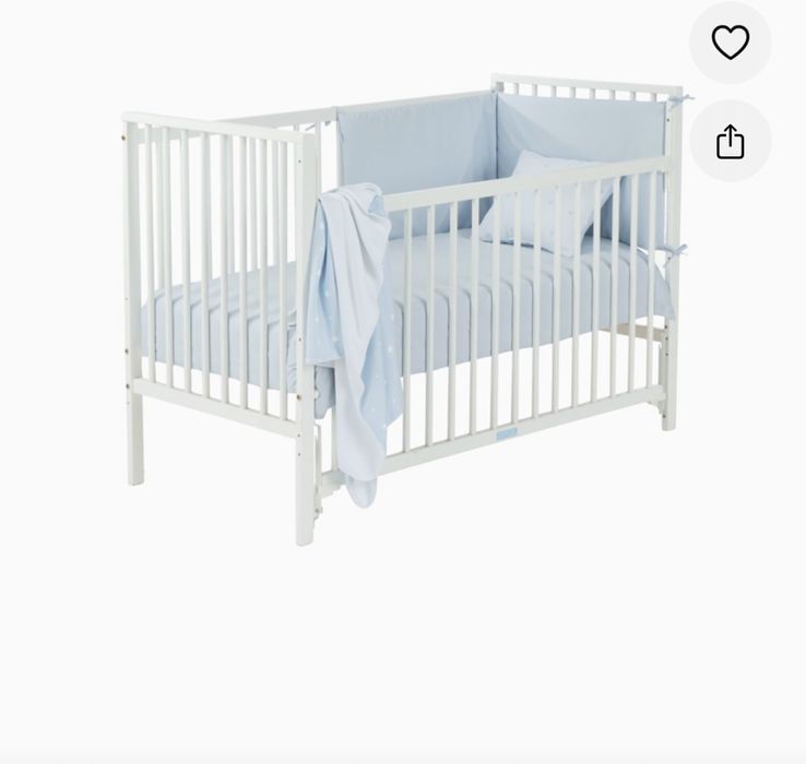 Cama de grades branca