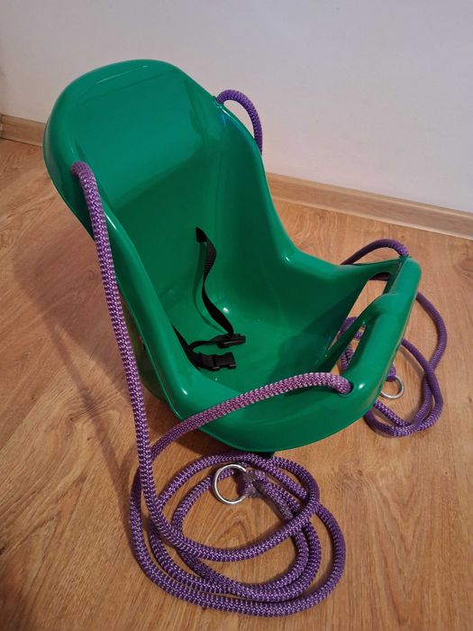 Huśtawka kubełkowa plastikowa, fotelik dla dziecka