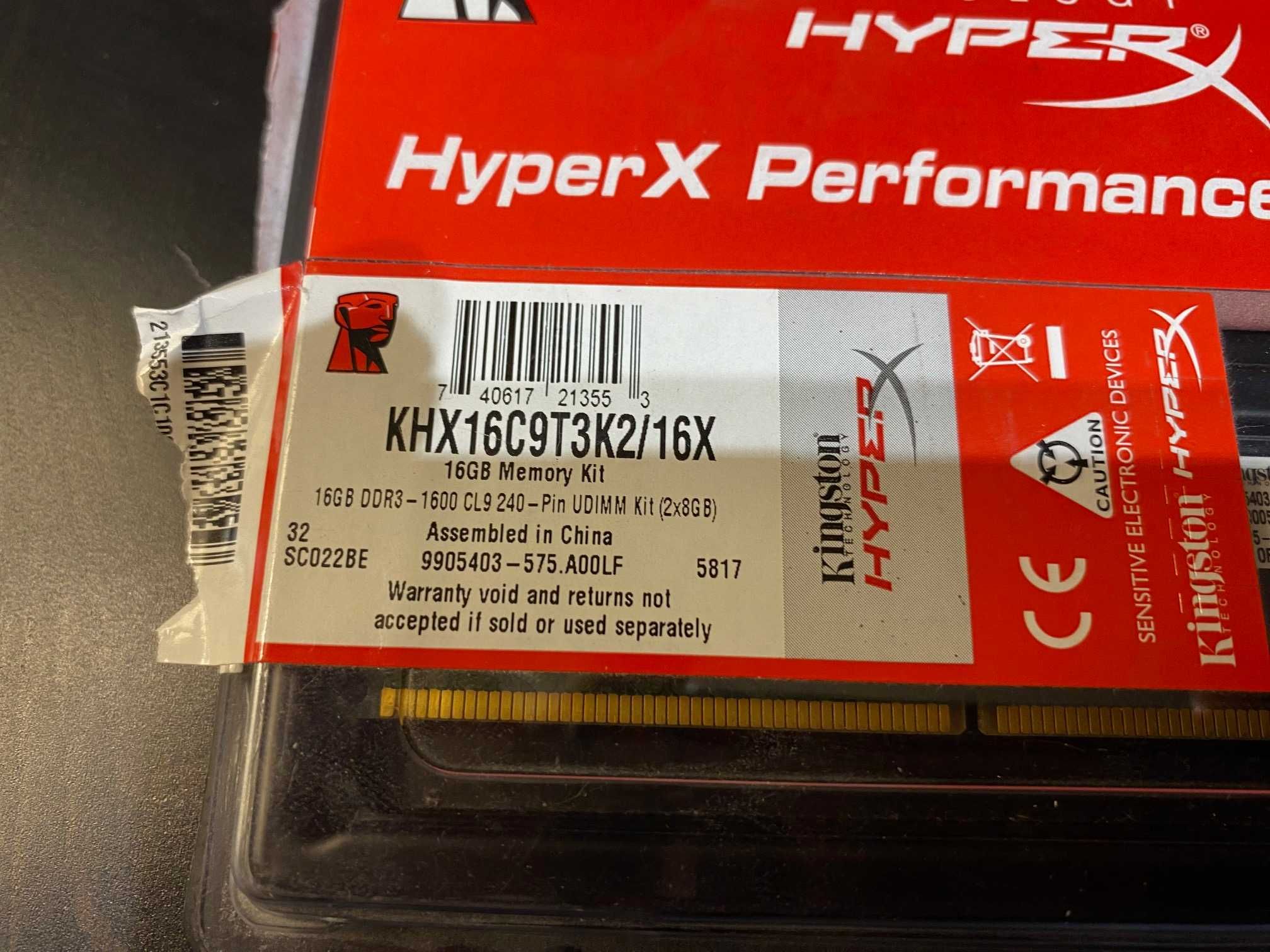 Kingston HyperX Performance 16GB DDR3 - 1600