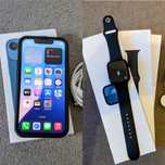 iPhone 13 Mini Apple Watch 9 45mm idealny gwarancja 100% b. jak nowy