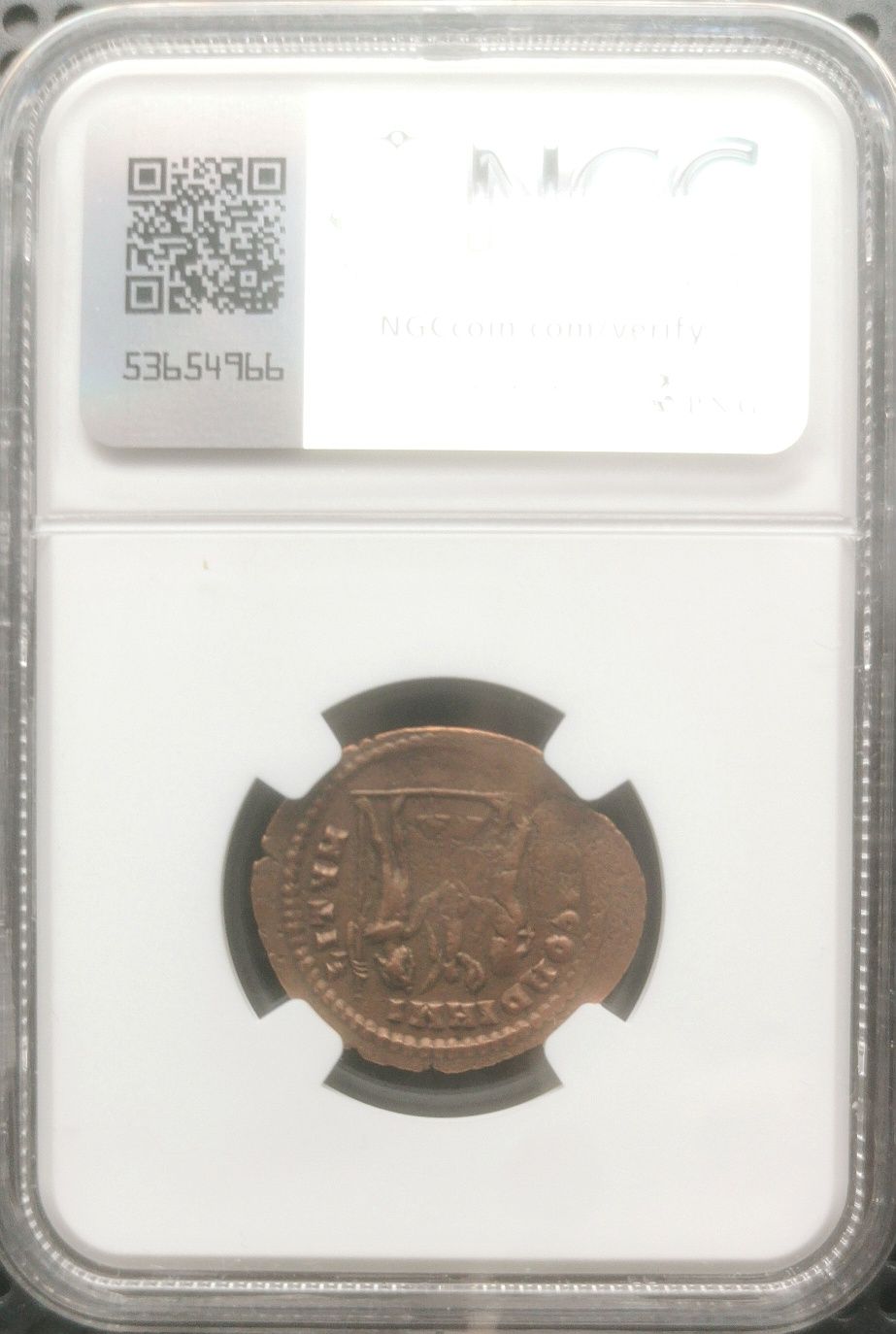 Oryginalna moneta rzymska Cesarz Galeriusz - grading NGC