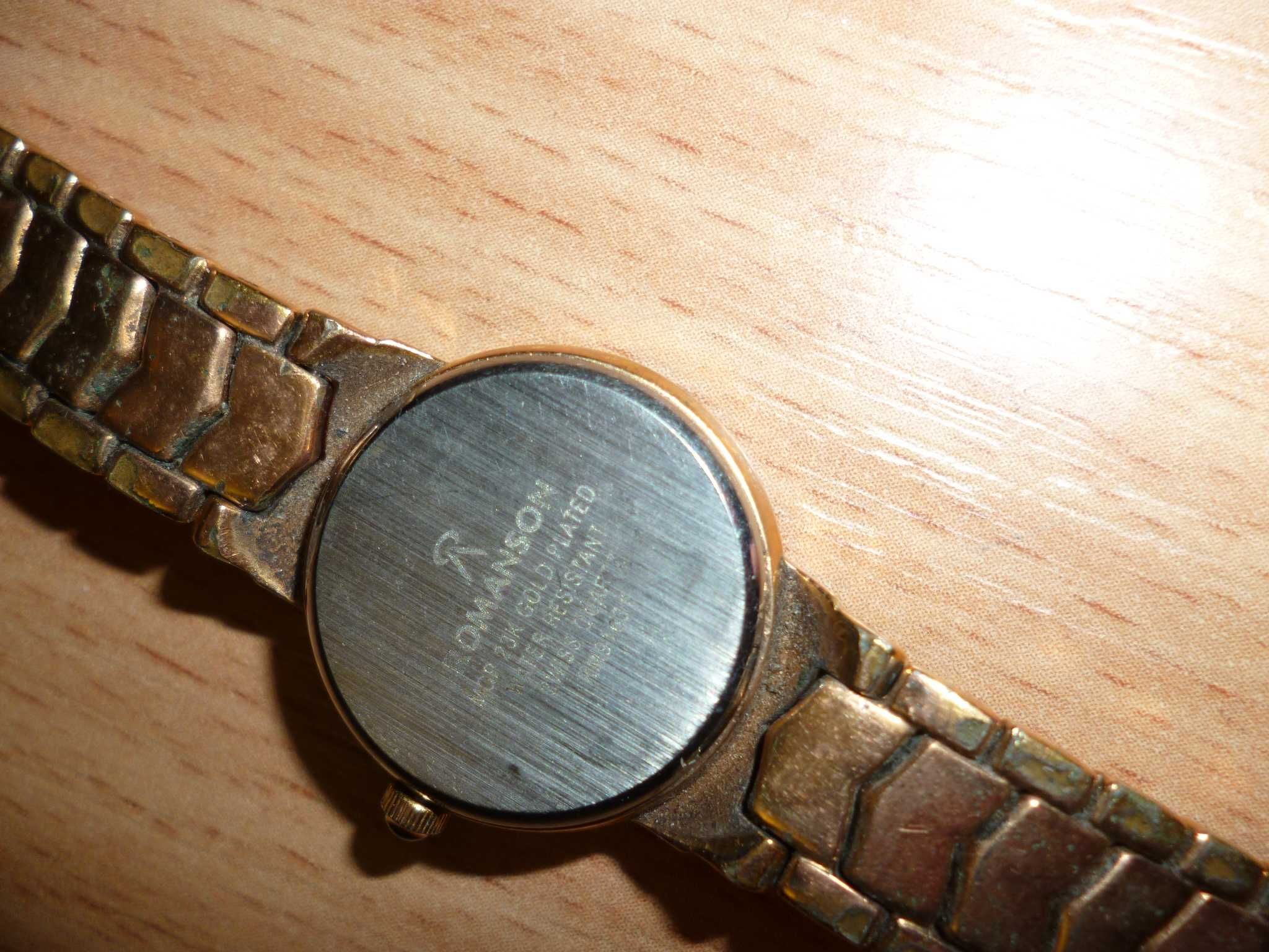 Часы женские romanson 20k gold plated