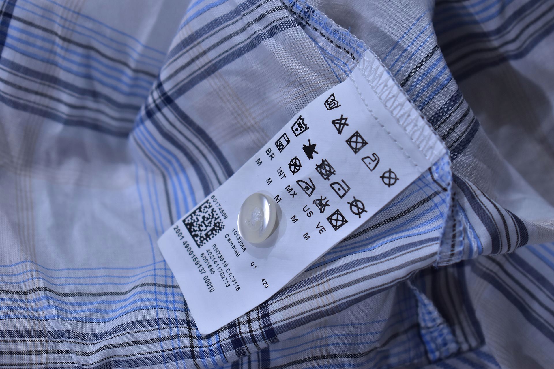 Hugo Boss Koszula W Kratkę Krótki Rękaw / M