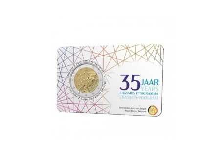 Belgica Erasmus moeda comemorativa 2 euro 2022