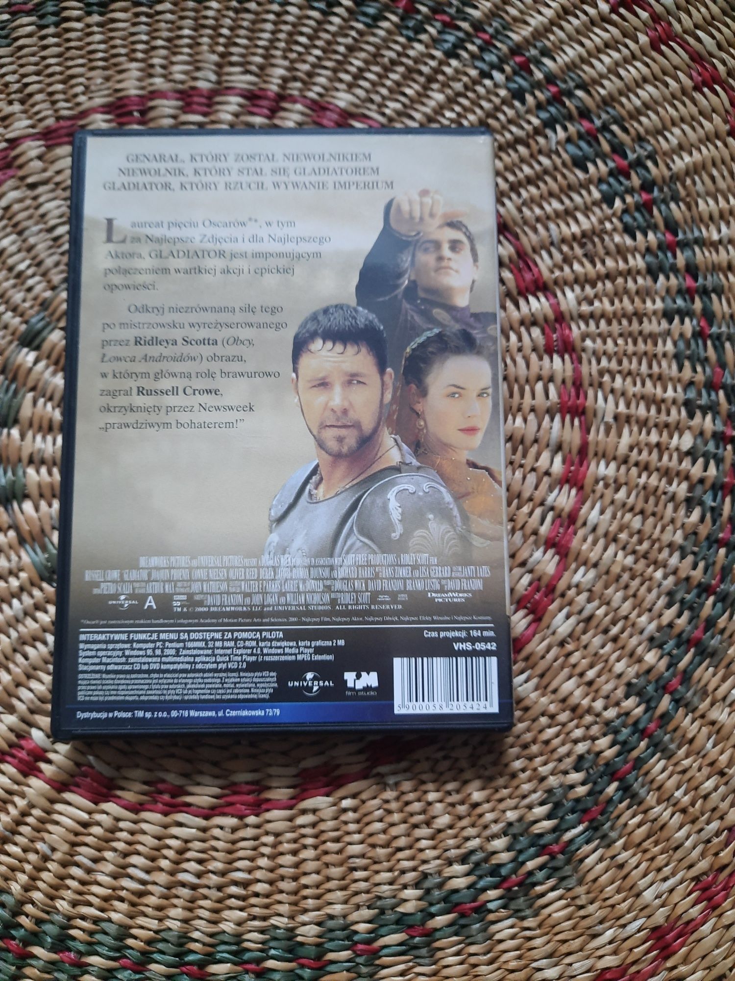 VCD z filmem Gladiator