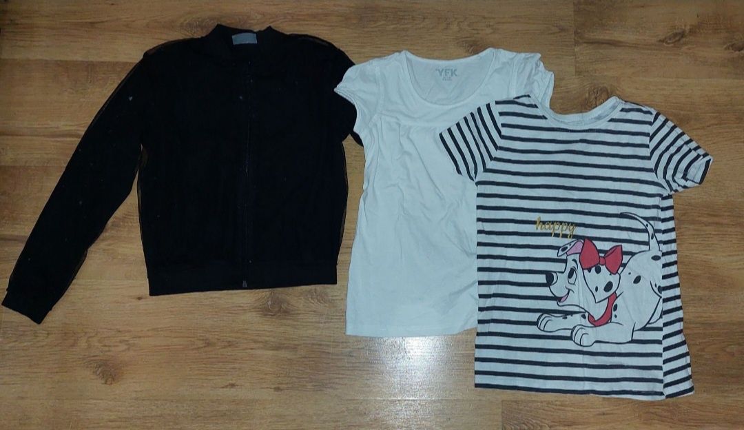 Bluza +T-shirty 134 cm