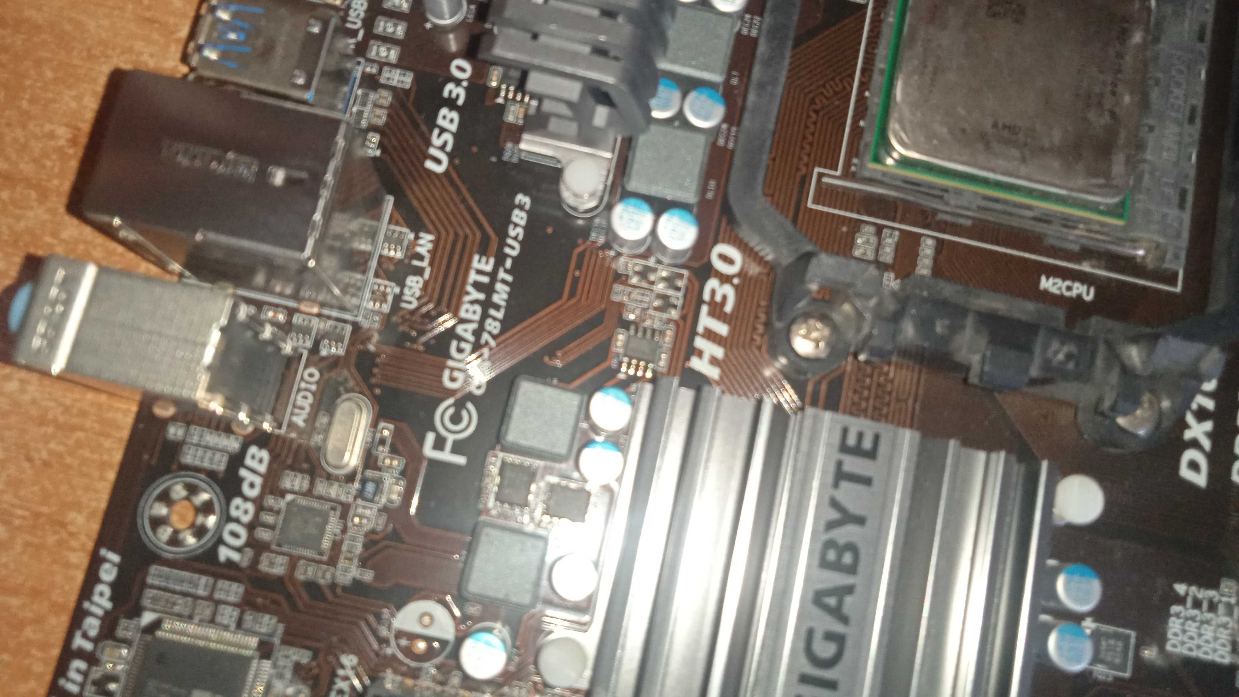 Мат.плата АМ3+ Gigabyte 78LMT-USB3 (для ddr3)+Athlon 2 x2 280 (3.6Ghz)