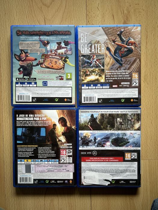 Lote de jogos para PS4